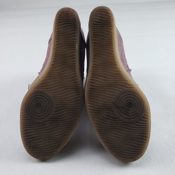 Miz Mooz Alexandra Ankle Boot Womens 7.5-8 EU 38 Brown Leather Side Zip Wedge - Picture 10 of 11